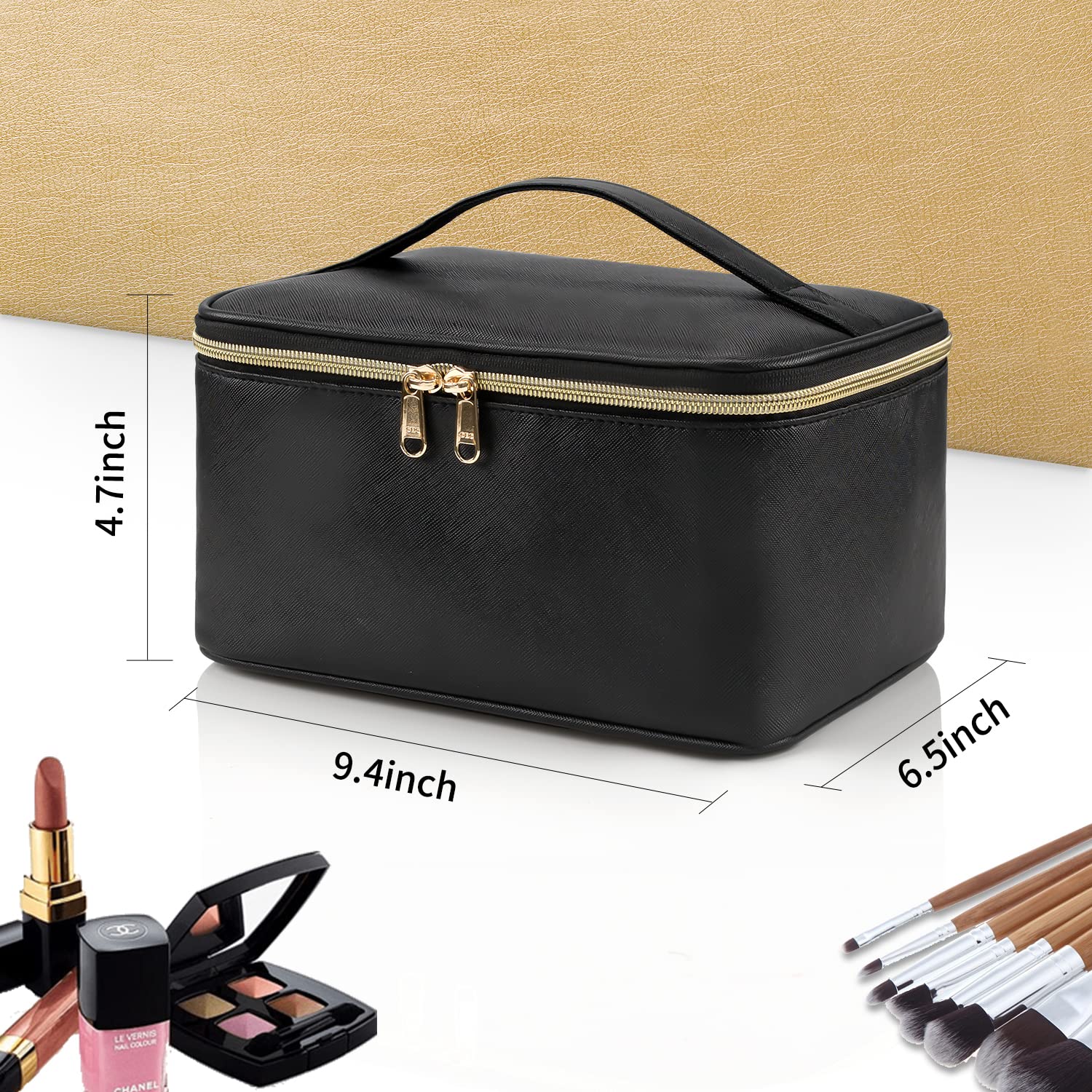 Travel-friendly Make-up Organizer with Dividers