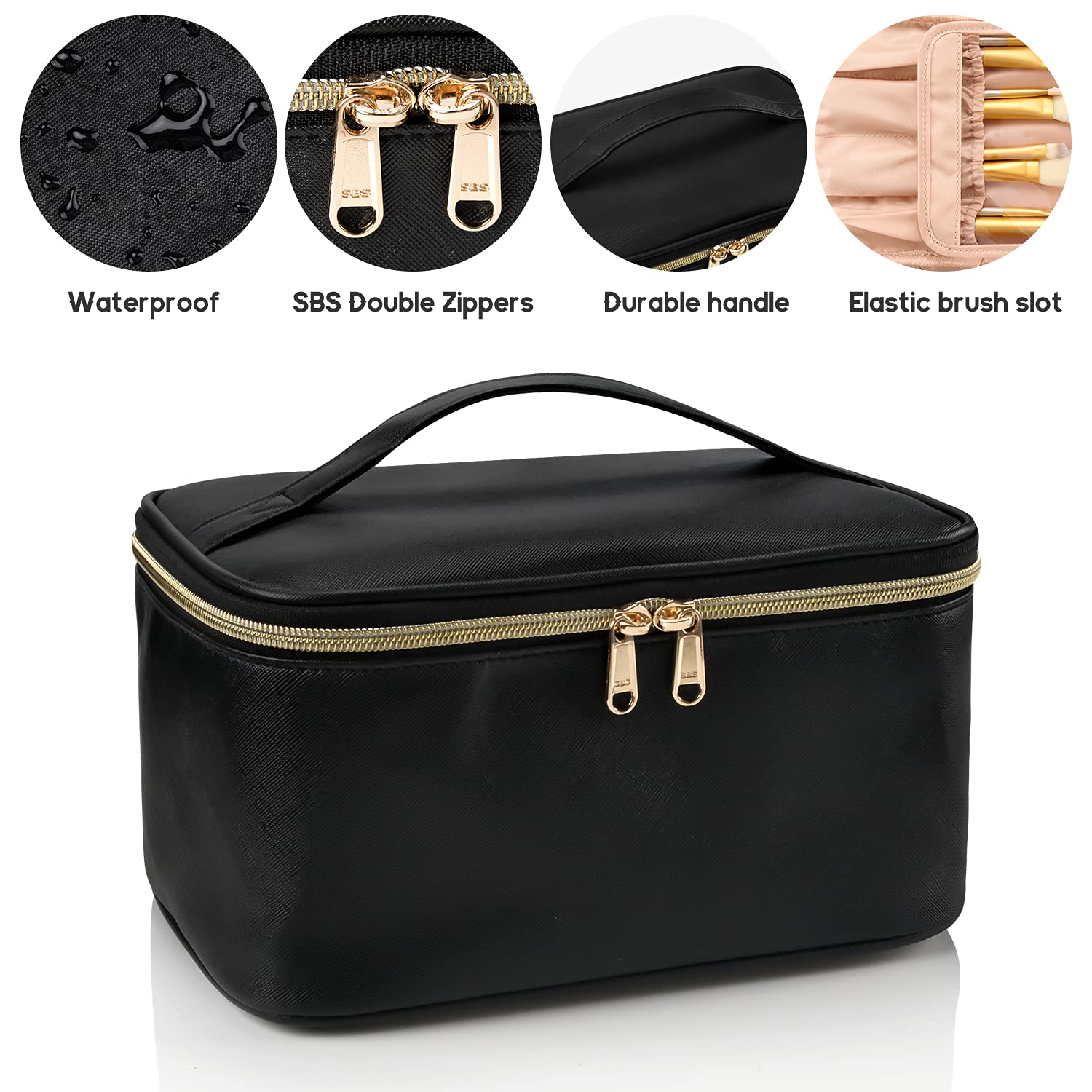 Travel-friendly Make-up Organizer with Dividers