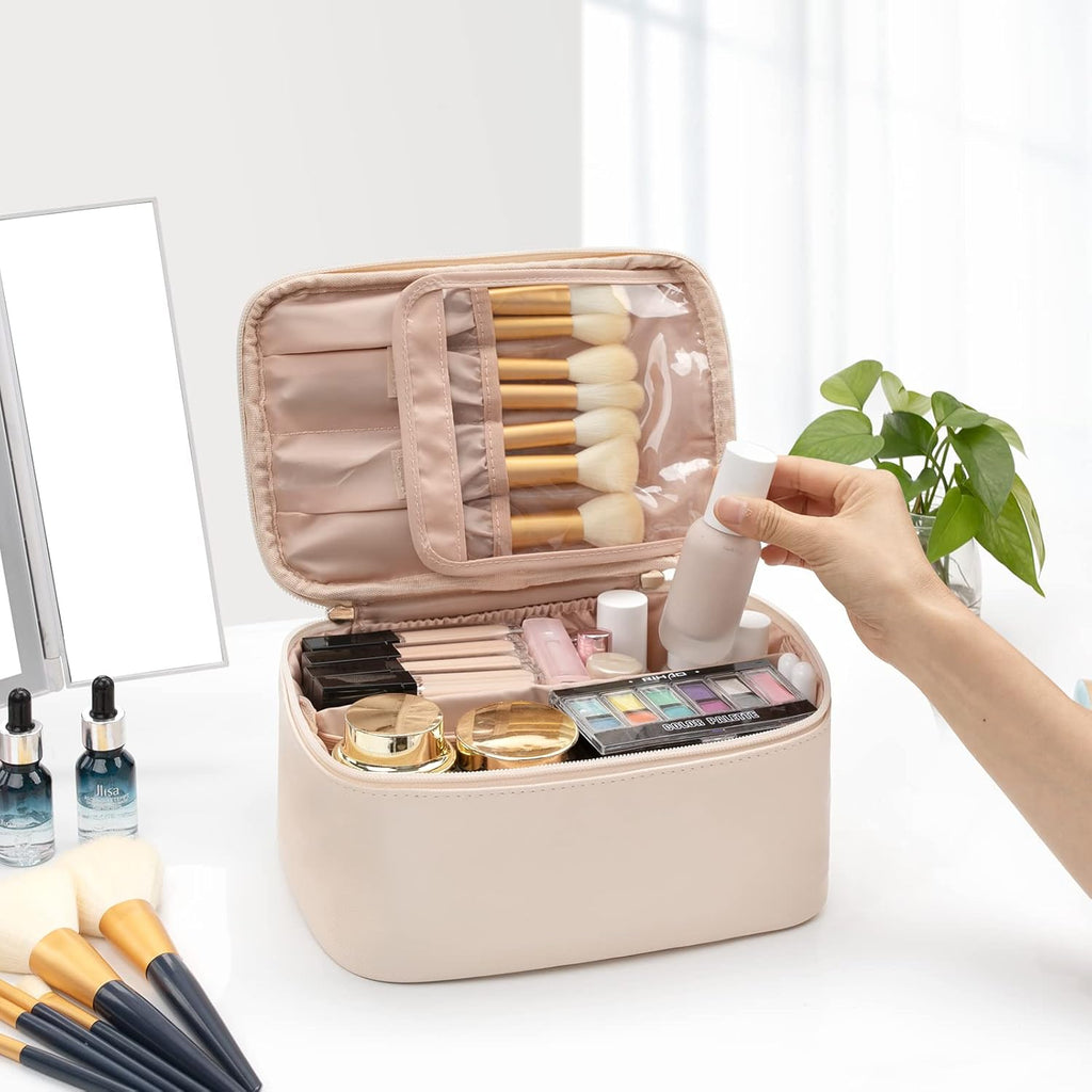 Travel-friendly Make-up Organizer with Dividers