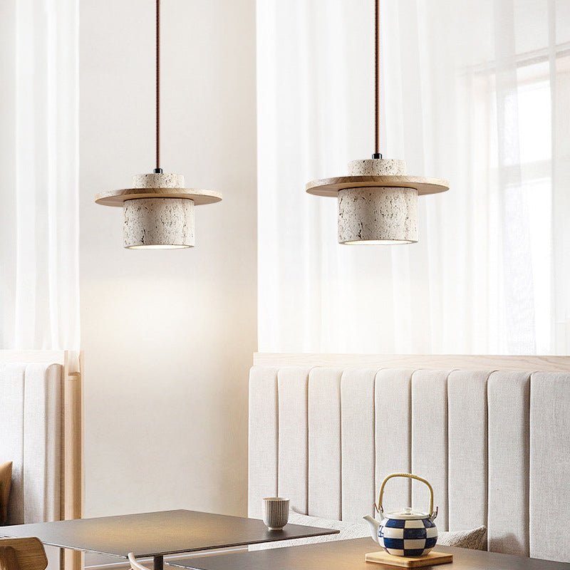 Travertine Pendant Light for Natural Luxury - StoneGlow