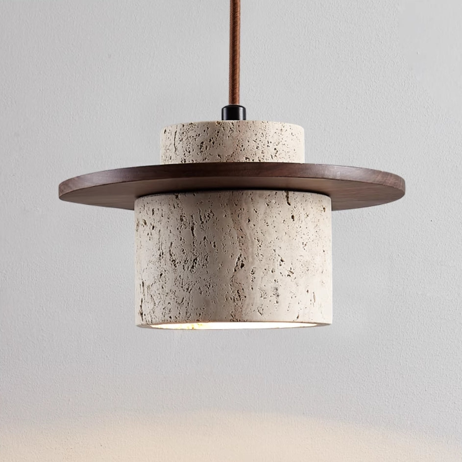 Travertine Pendant Light for Natural Luxury - StoneGlow
