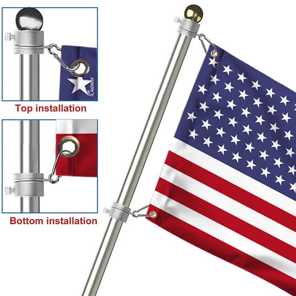 FLAGWIX Premium American Grommet Flag - Weatherproof Outdoor United States Flag