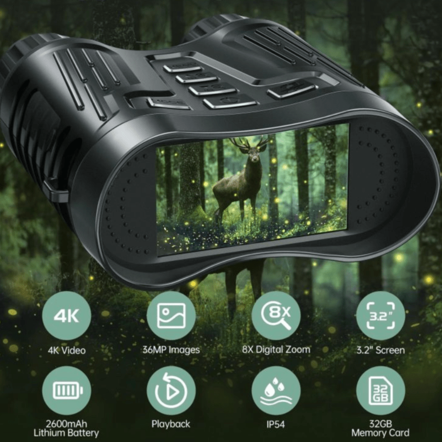 Ultra HD Night Binoculars – Zoom, Record, and Own the Night