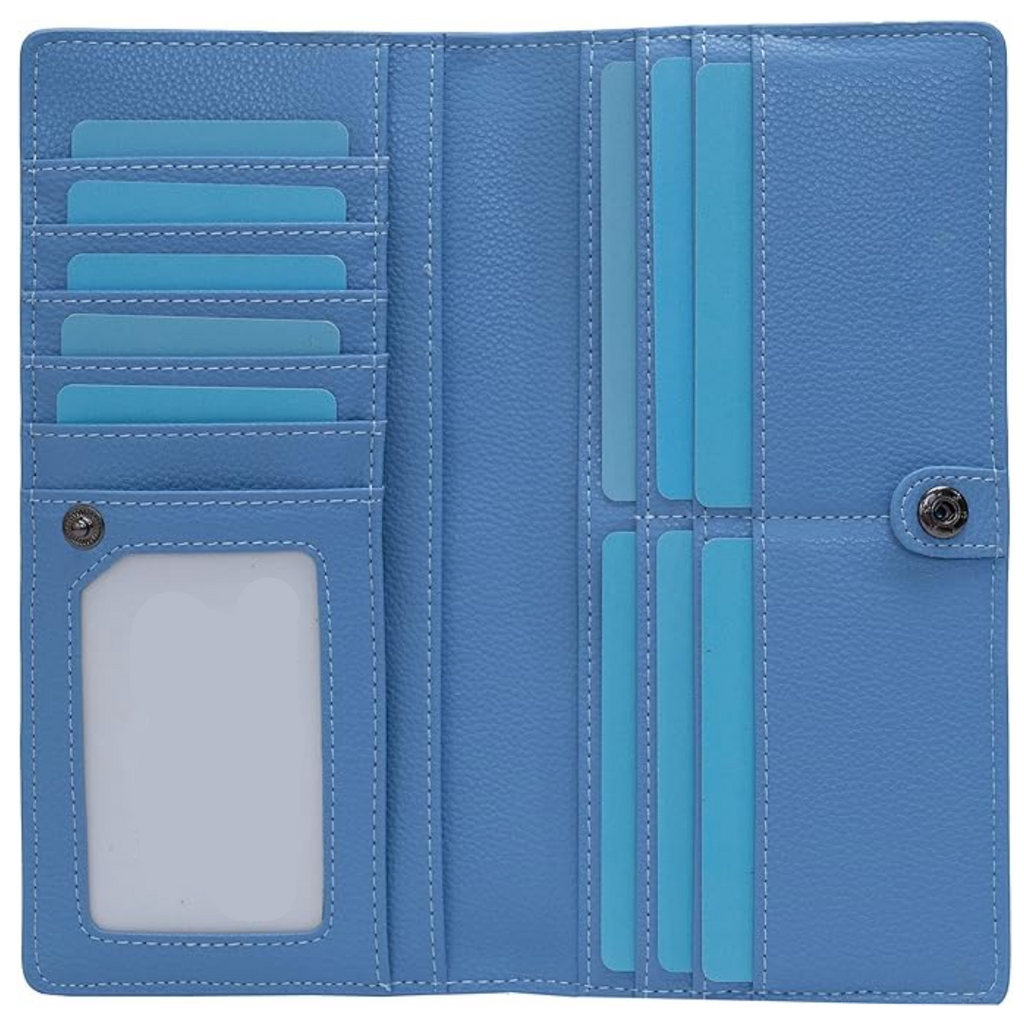 Ultra-thin RFID Blocking Leather Card Wallet - Renée