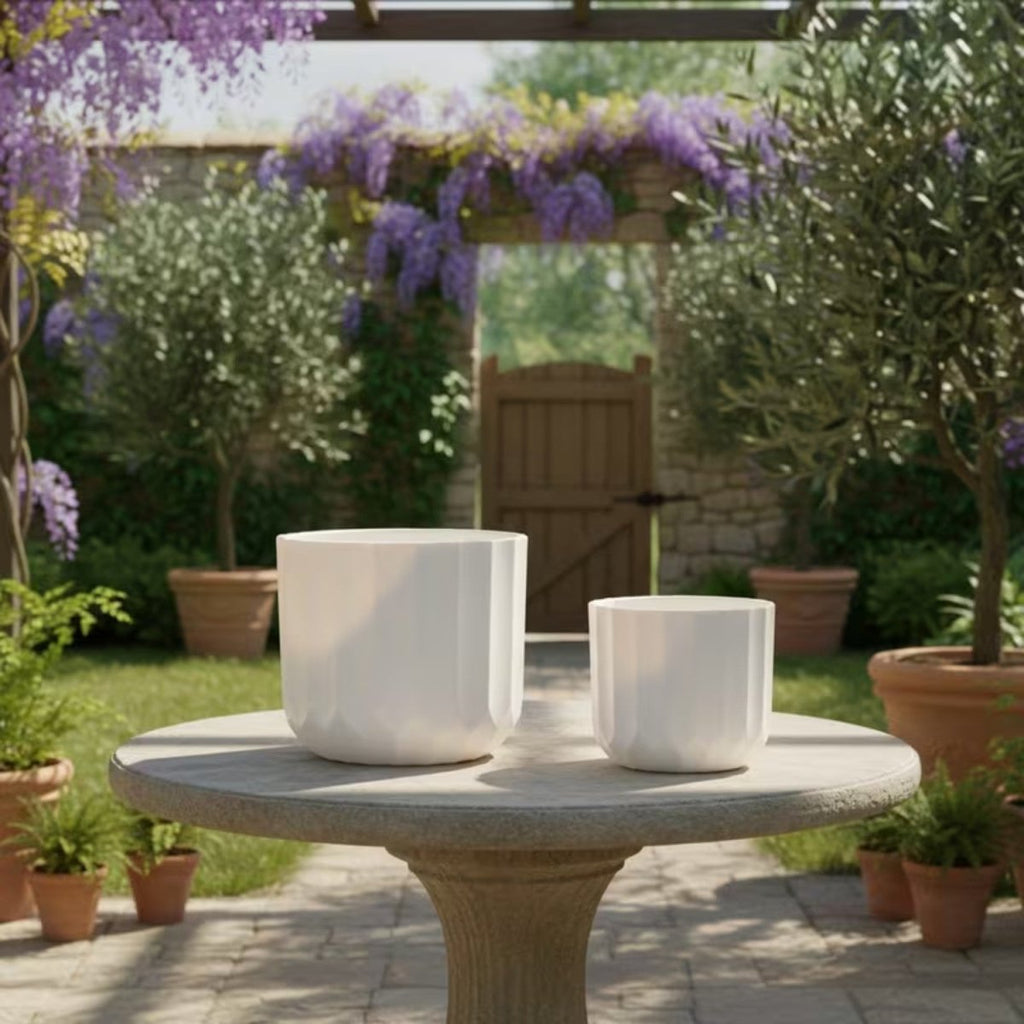 Vertical Striped Pot for Indoor Plants