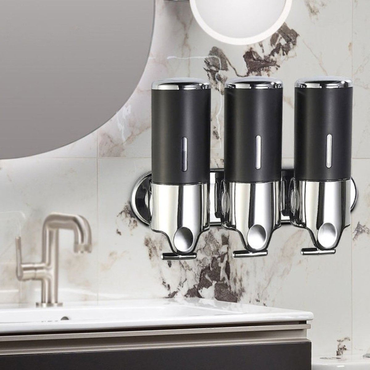 Wall-Mounted Stainless Steel Soap Dispenser