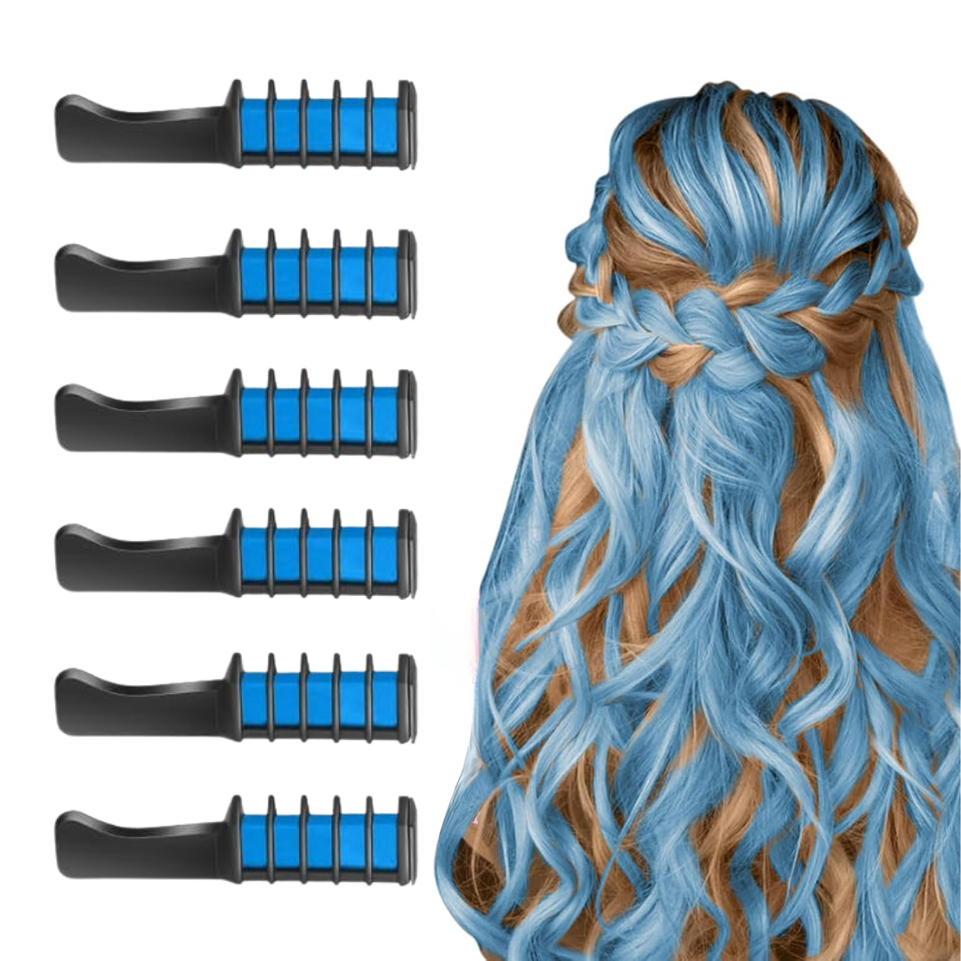 Washable Hair Chalk Comb – Fun Temporary Hair Colour