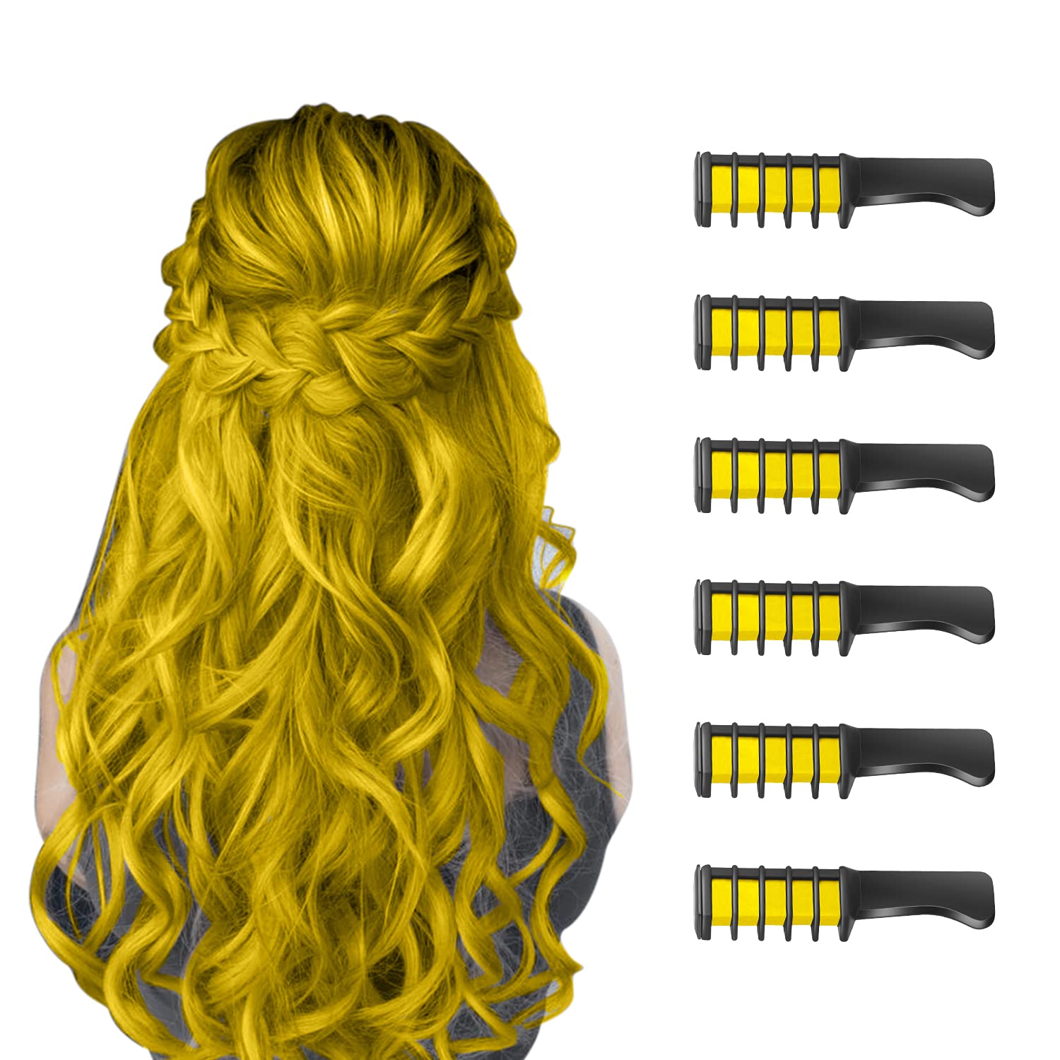 Washable Hair Chalk Comb – Fun Temporary Hair Colour