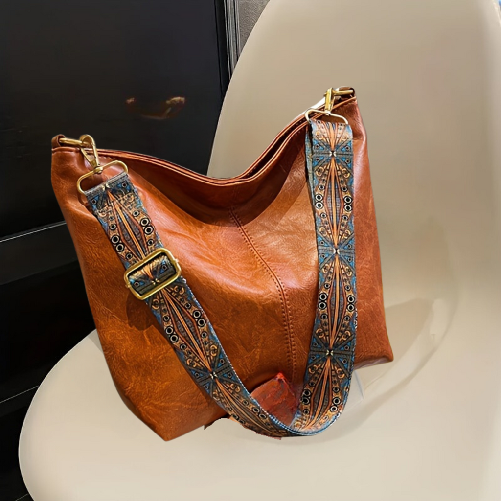 Waterproof Leather Handbag - Mia