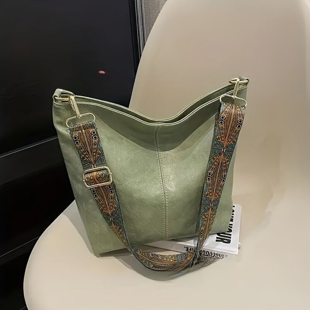 Waterproof Leather Handbag - Mia