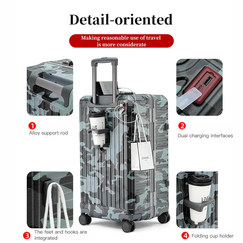 Wide Grip Hard Shell Suitcase - Zagreb