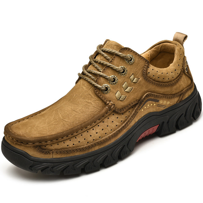 Orthopedic Ankle Boots with Arch Support and Slip-Resistant Sole, Black Leather