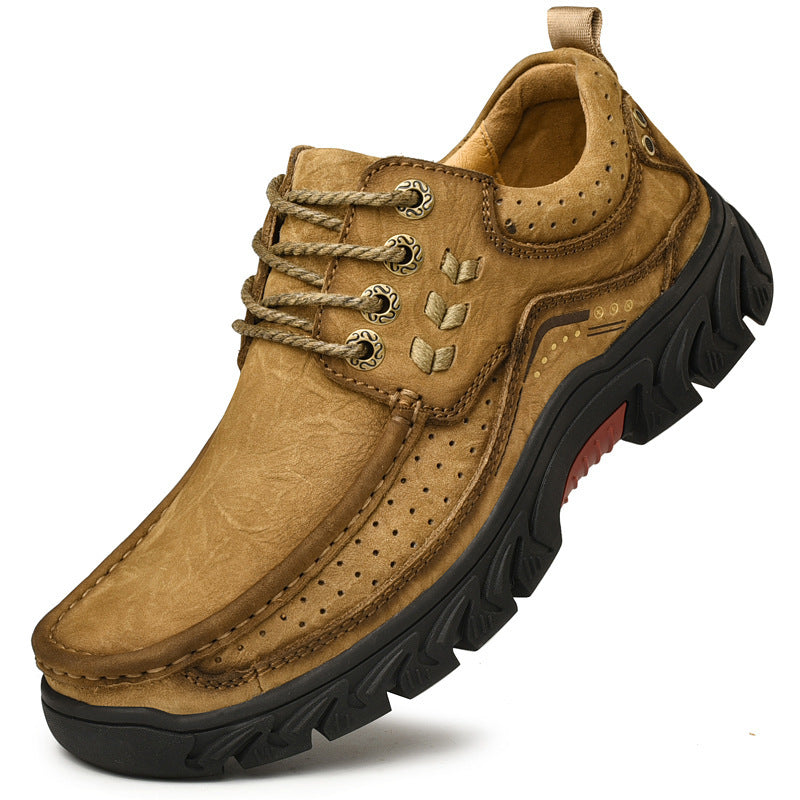 Orthopedic Ankle Boots with Arch Support and Slip-Resistant Sole, Black Leather