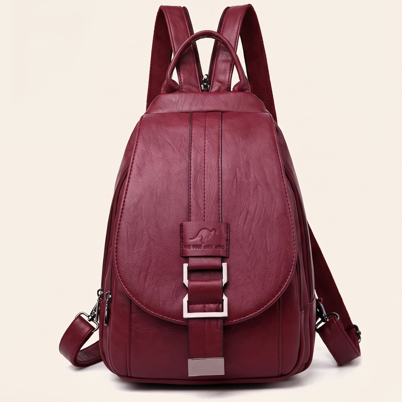 Premium Water-Resistant Leather Backpack for Women