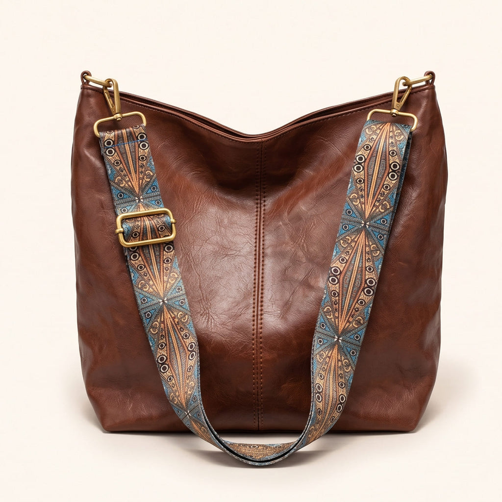 Waterproof Leather Handbag - Mia