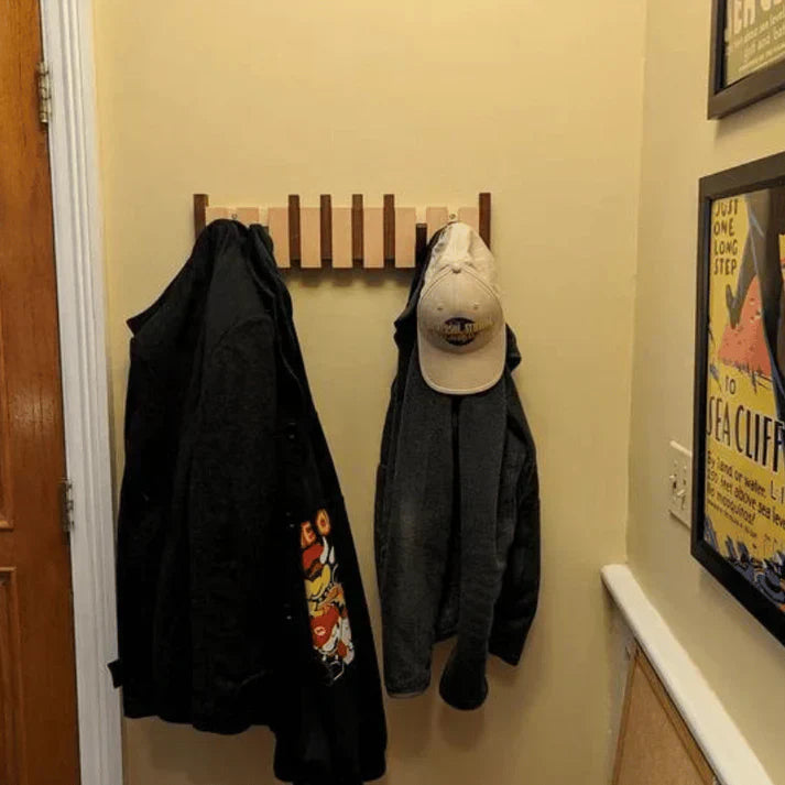 Wooden Piano Style Coat Rack - Melodia