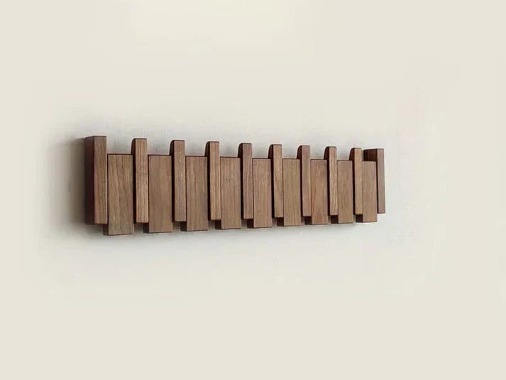 Wooden Piano Style Coat Rack - Melodia