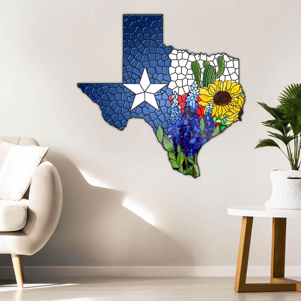 Texas Bluebonnet Metal Sign – Rustic Charm for Your Home or Garden |