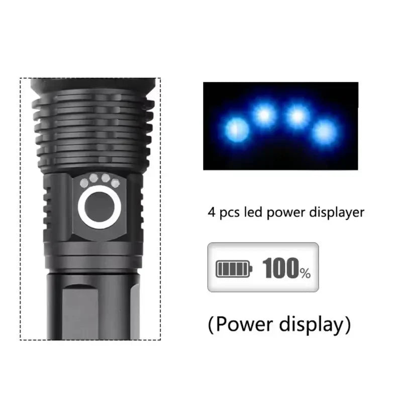 XH-P50 90000 Lumens Flashlight
